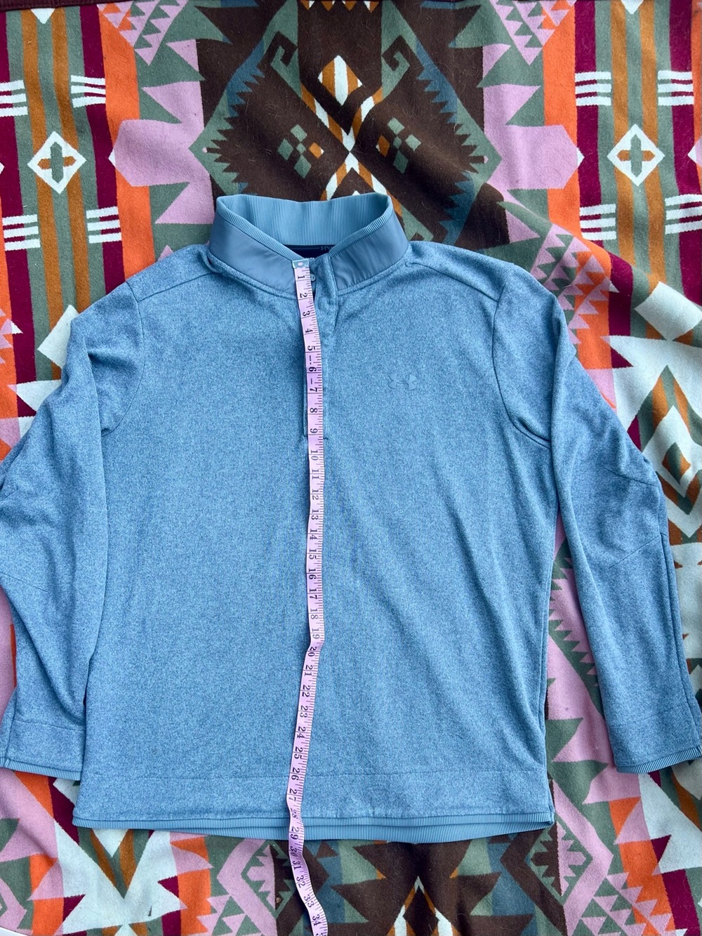 Under Armour Grey Men’s Golf Quarter-Button Pullover XXL Coldgear